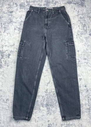 Jean Tommy Hilfiger Mom 25 32 denim gris coupe cargo taille haute tapered JT27, marque: Tommy Hilfiger, état: Très bon état, taille: S / 36 / 8, 59,90 €, 63,60 € Protection acheteurs incluse