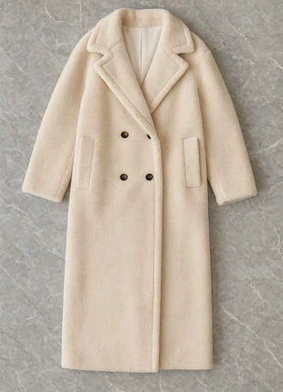 Long Beige Faux Fur Coat, zustand: Neu, mit Etikett, größe: L / 40 / 12, 59,99 €, 63,69 € beinhaltet Vinted-Käuferschutz Pro