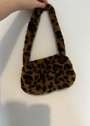 Small fluffy cheetah print zip Bag, brand: WHY NOT BRAND, condition: Very good, £3.10, £3.96 includes Buyer Protection