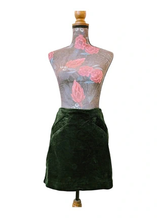 Jupe courte velours vert Monoprix, marque: Monoprix, état: Très bon état, taille: S / 36 / 8, 9,00 €, 10,15 € Protection acheteurs incluse
