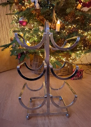 Retro vintage space age wijnflesstandaard, merk: Vintage Chic, staat: Goed, € 15,00, € 16,45 inclusief Kopersbescherming