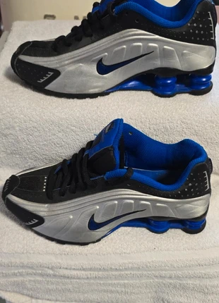 Nike Shox R4 Running Shoes - Black / Silver / Royal Blue, brand: Nike, condition: Very good, size: 3.5, £94.99, £100.44 includes Buyer Protection