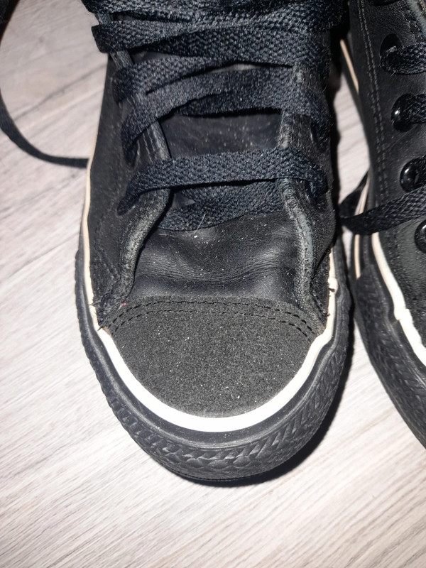 Converse cuir noir taille 37 - photo numéro 3