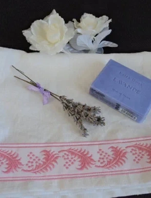 French vintage handmade pure linen guest towel / hand towel, brand: Fait Main, condition: Very good, €5.99, €6.99 includes Buyer Protection Pro