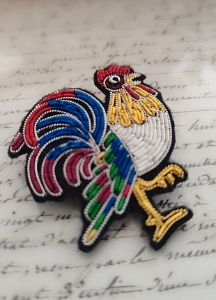 Broche Brodée Coq style Céleste Mogador, marca: Céleste mogador, estado: Novo sem etiquetas, €26.00, €28.00 inclui Proteção do Comprador Pro