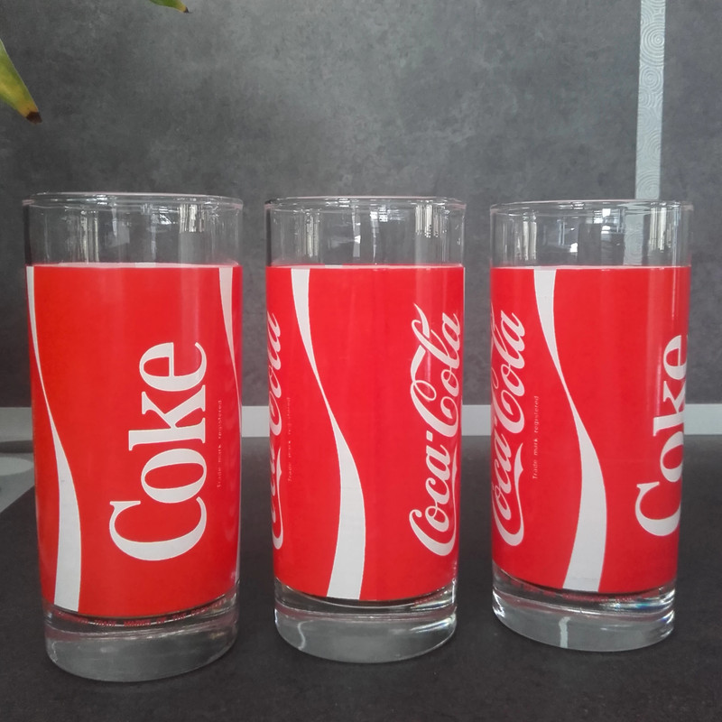 Verres Coca-Cola anciens