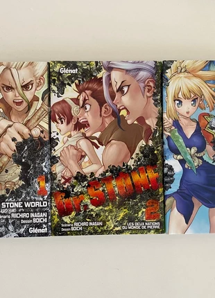 Manga Dr Stone 1,2,3, état: Neuf avec étiquette, 15,00 €, 16,45 € Protection acheteurs incluse