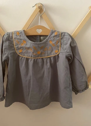 Chemise manches longues blouse, merk: Bonnet à Pompon, staat: Heel goed, maat: 18-24 maanden / 86 cm, € 18,00, € 19,60 inclusief Kopersbescherming