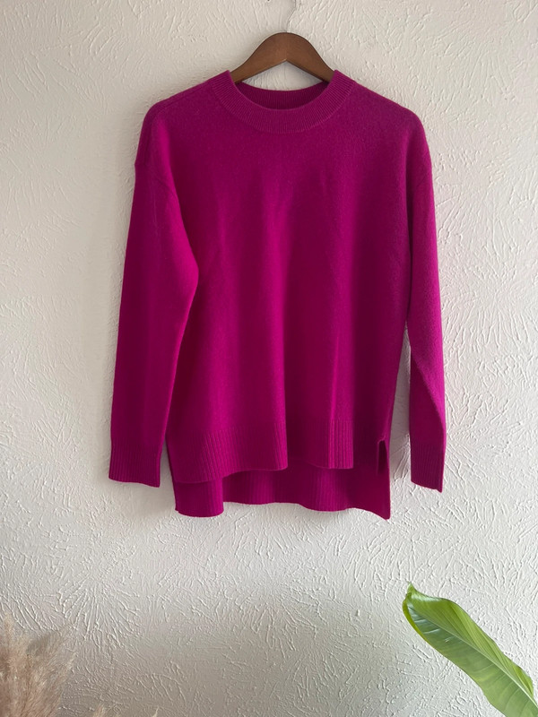 Charter Club Women's 100% Cashmere Drop-hem Sweater Size S 1