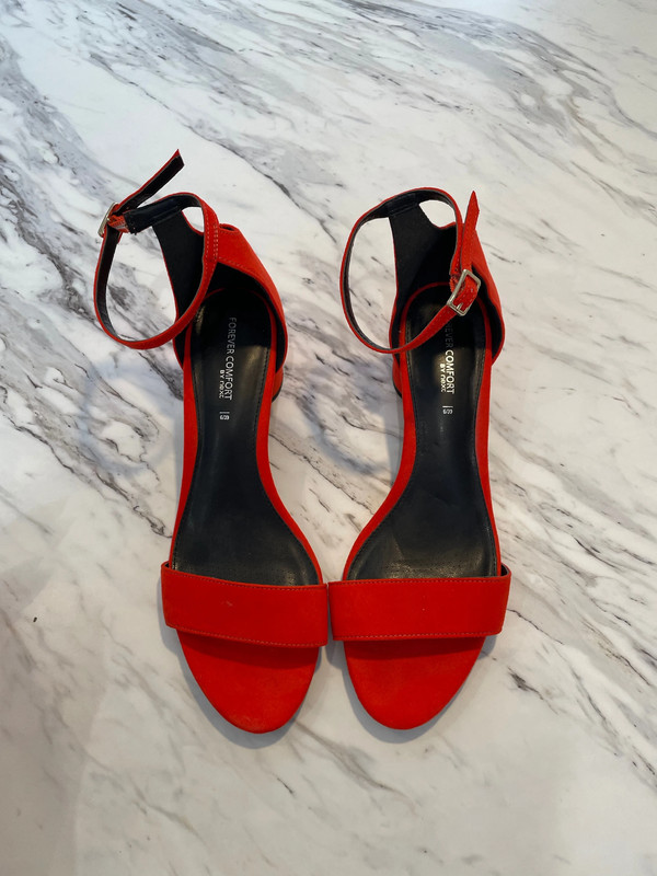 Next Red Orange Heel Sandals Vinted