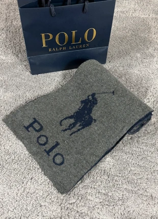 Écharpe réversible Polo Ralph Lauren gris & bleu marine., marque: Ralph Lauren, état: Très bon état, 45,00 €, 47,95 € Protection acheteurs incluse
