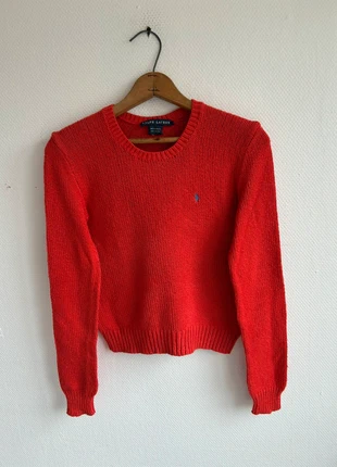 Pull Ralph Lauren Rouge 📏 M, merk: Ralph Lauren, staat: Heel goed, maat: XXS / 32 / 4, € 29,00, € 31,15 inclusief Kopersbescherming Pro