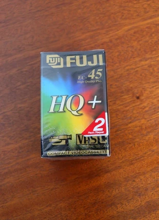 Fuji EC-45 high quality plus VHS-c PAL secam – 2-pack sealed tapes, brand: FUJI, condition: New with tags, £16.00, £17.50 includes Buyer Protection Pro