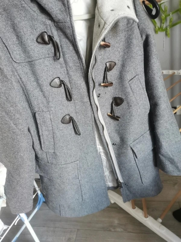 manteau gris benetton