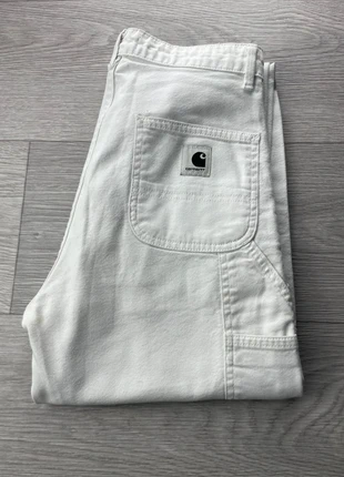 Jean carhartt blanc boyfriend w pierce pant 25 (62), marque: Carhartt, état: Très bon état, taille: XS / 34 / 6, 25,00 €, 26,95 € Protection acheteurs incluse