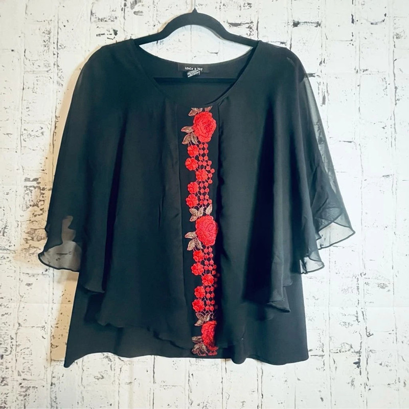 Adele & May Rose Embroidered Blouse 1