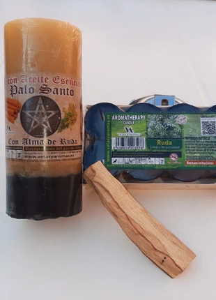 Velas de Ruda y palo santo, marque: Variadas., état: Neuf avec étiquette, 10,50 €, 11,73 € Protection acheteurs incluse