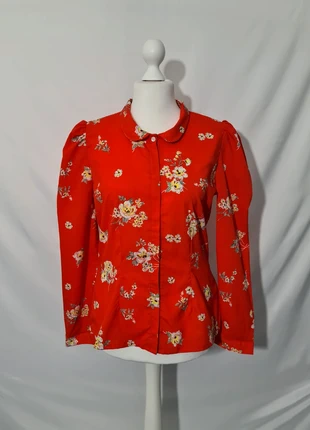 Chemise fleurie rouge Mademoiselle R La Redoute taille 46, marca: La Redoute, estado: Muito bom, tamanho: XXXL / 46 / 18, €7.00, €8.05 inclui Proteção do Comprador Pro