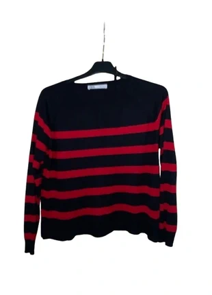 Pull Maille Basique Fine Rayure Bleu Marine et Rouge, brand: Zara, condition: New without tags, size: M / 38 / 10, €5.00, €5.95 includes Buyer Protection