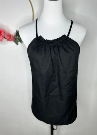 Top Noir Licou Bretelles Fines Dos Nu Froncé S 36 Shein, brand: Shein, condition: Very good, size: S / 36 / 8, €2.00, €2.80 includes Buyer Protection