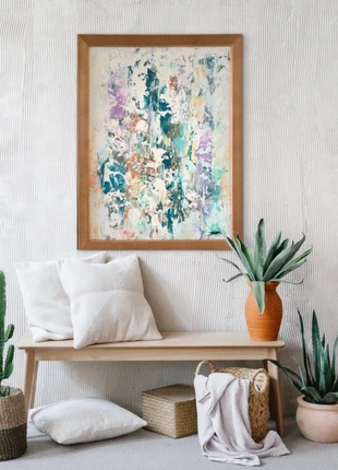 Cuadro abstracto. Con marco de madera, marca: Art, estado: Nuevo con etiquetas, 55,00 €, 57,75 € Protección al comprador incluida