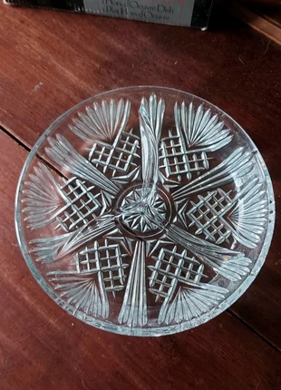 Plat aperitif en verre ciselé vintage, marca: Selecta, estado: Muito bom, €13.00, €14.35 inclui Proteção do Comprador