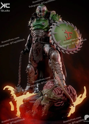 Doom the dark ages Doom slayer, marke: Bethesda, zustand: Sehr gut, größe: Einheitsgröße, 100,00 €, 105,70 € inklusive Vinted-Käuferschutz