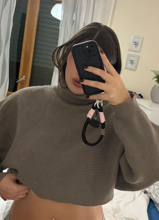 Maglioncino Crop Cachi Oversize -Nuovo con cartellino, brand: Vintage Dressing, condizioni: Nuovo con cartellino, taglia: Taglia unica, €12.99, €14.34 include la Protezione acquisti