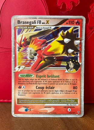 Brasegali 142/147 Niv X, brand: Pokémon, condition: Good, €22.00, €23.80 includes Buyer Protection