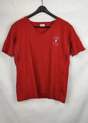 T-shirt allaitement Tajinebanane rouge - taille XS - "Le meilleur pour la faim" - Très bon état, brand: TajineBanane, condition: Very good, size: XS / 34 / 6, €25.00, €26.95 includes Buyer Protection