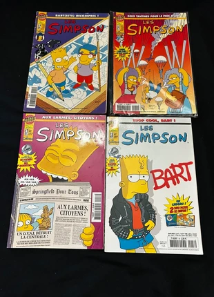 Lot de 4 magazines Les Simpson vintage – Éditions Dino Comics (années 2000), estado: Bom, €10.00, €11.20 inclui Proteção do Comprador