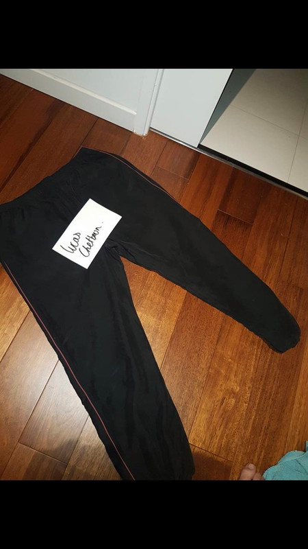 Supreme Warm Up Track Pants In Black