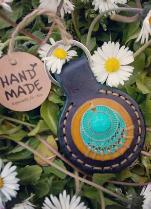 Schlüsselanhänger Anhänger Lederanhänger , marque: Handmade, état: Neuf avec étiquette, 25,00 €, 26,95 € Protection acheteurs incluse