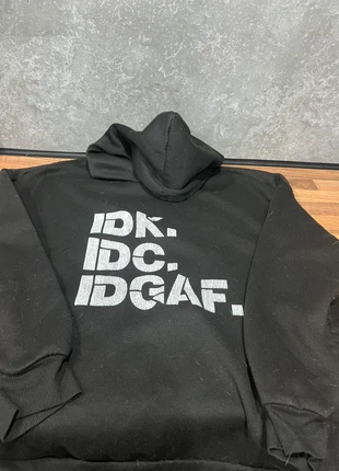 Black hoody with slogan, brand: Shein, condition: Good, size: XXXL / UK 28-30, £2.00, £2.80 includes Buyer Protection