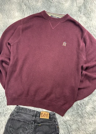 Pull épais Tommy Hilfiger Vintage - Bordeaux - XL - 8, marke: Tommy Hilfiger, zustand: Sehr gut, größe: XL, 25,00 €, 26,95 € beinhaltet Vinted-Käuferschutz Pro