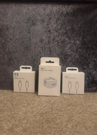 20W Fast Charger + 1m & 1.5m USB-C Leads (2-Cable Set), condition: New with tags, £7.29, £8.35 includes Buyer Protection