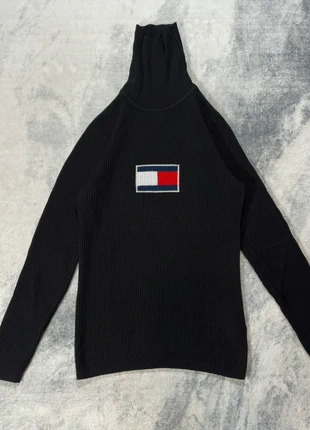 pull col roulé tommy jeans noir logo brodé taille m femme cachemire, brand: Tommy Hilfiger, condition: Very good, size: M / 38 / 10, €49.99, €53.19 includes Buyer Protection Pro