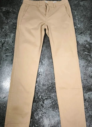 Pantalon femme slim beige Happy – coupe cigarette – T.38, marke: HAPPY, zustand: Sehr gut, größe: M / 38 / 10, 12,00 €, 13,30 € inklusive Vinted-Käuferschutz