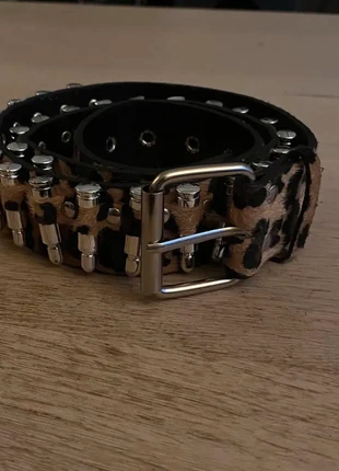 Y2K Leopard Print Belt – 2000s Punk Animal-Print Statement Accessory, merk: Vintage Dressing, staat: Nieuw zonder prijskaartje, maat: Aanpasbaar, € 14,00, € 15,40 inclusief Kopersbescherming Pro