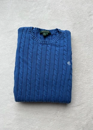 Pull Ralph Lauren Torsadé Col Rond Bleu, brand: Ralph Lauren, condition: Very good, size: M / 38 / 10, €49.00, €52.15 includes Buyer Protection Pro