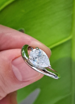 Jolie bague élégante Argent S925 Zircone blanche brillante femme taille 57, brand: Argent, condition: Very good, size: 18.1 mm Ø, €27.00, €29.05 includes Buyer Protection