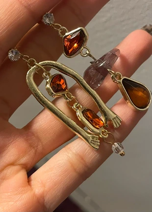 Boucles d'oreilles doré et marrons vintage neuves, brand: Vintage Love, condition: New without tags, €8.00, €9.10 includes Buyer Protection