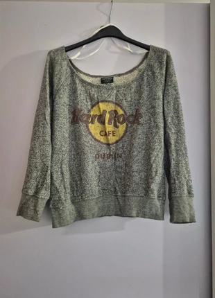 Felpa Hard Rock Cafe Dublin grigia – modello oversize, brand: Hard Rock, condizioni: Buone, taglia: S / IT 40 / EU 36, €6.00, €7.00 include la Protezione acquisti