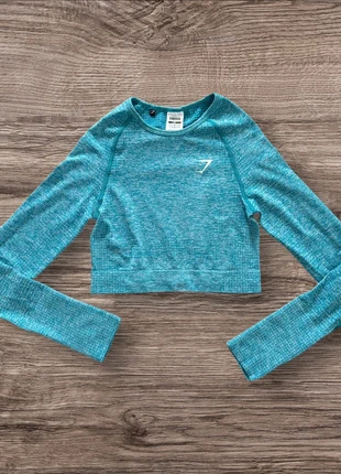 Crop Top Gymshark Bleu - Très bon état - Taille S, brand: Gymshark, condizioni: Ottime, taglia: S / IT 40 / EU 36, €14.99, €16.44 include la Protezione acquisti Pro