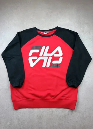 Sweat Pull Crewneck col rond Fila rouge/noir taille XL, brand: FILA, condition: Very good, size: XL, €8.90, €10.05 includes Buyer Protection Pro