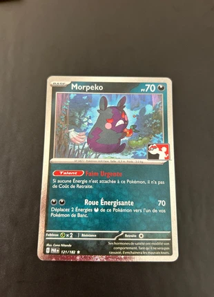 Carte pokemon Morpeko holo 121/182 récompense ligue pokemon, brand: Pokémon, condizioni: Ottime, €4.00, €4.90 include la Protezione acquisti