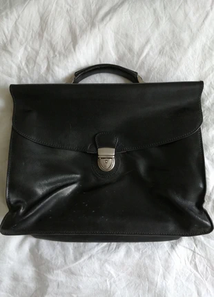 Sacoche cartable vintage en cuir, brand: CUIR, condition: Very good, €25.00, €26.95 includes Buyer Protection