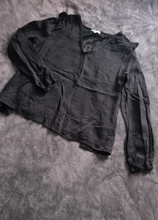 Blouse chemisier noir dos nu dentelle mercredi Addams, brand: Kilky, condition: Very good, size: M / 38 / 10, €2.00, €2.80 includes Buyer Protection