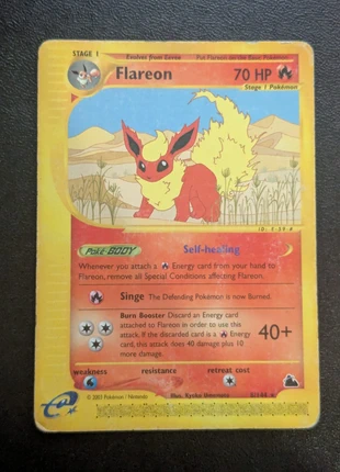 Carta Pokemon Flareon 8/144 Skyridge, marque: Pokémon, état: Satisfaisant, 10,00 €, 11,20 € Protection acheteurs incluse
