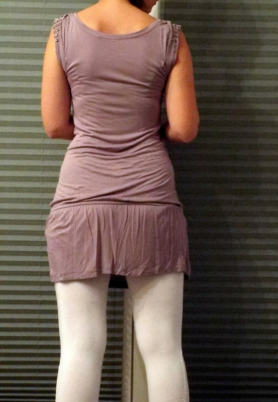 tunique violette a porter avec legging 3